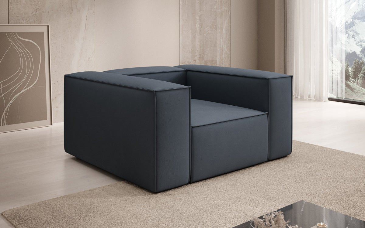 Designer Sofa-Sessel Lesley in Stof