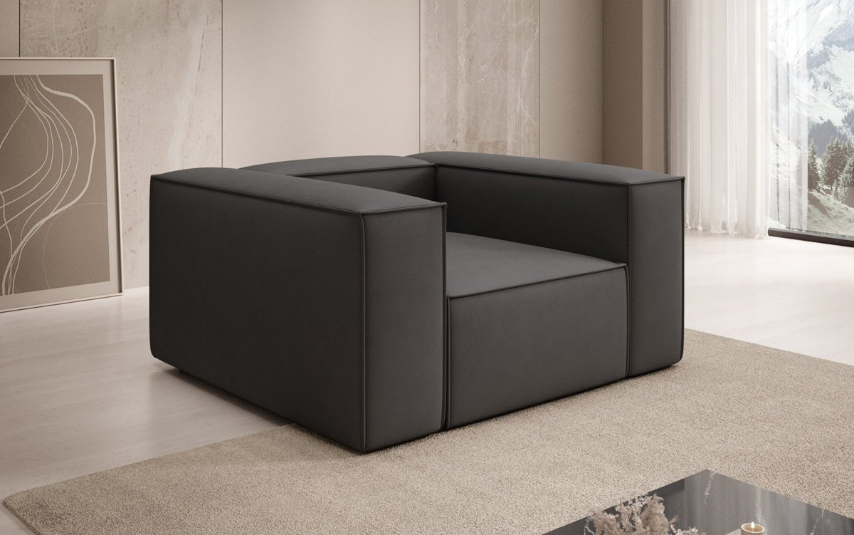 Designer Sofa-Sessel Lesley in Stof