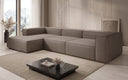 Designer Ecksofa Lesley in Echtleder