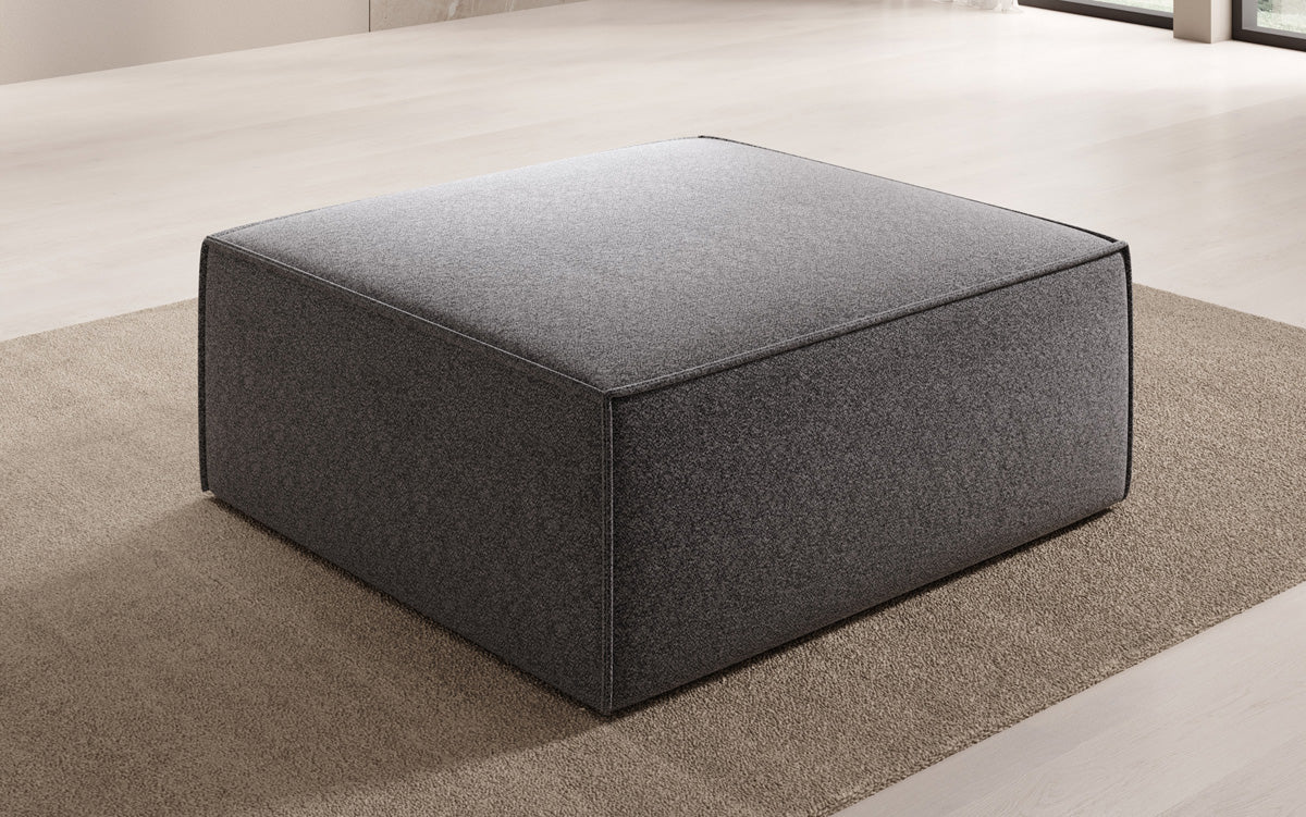 Beistellhocker Lesley in Strukturstoff