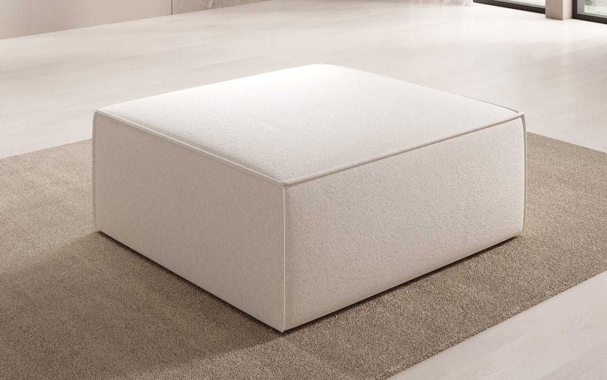 Beistellhocker Lesley in Strukturstoff