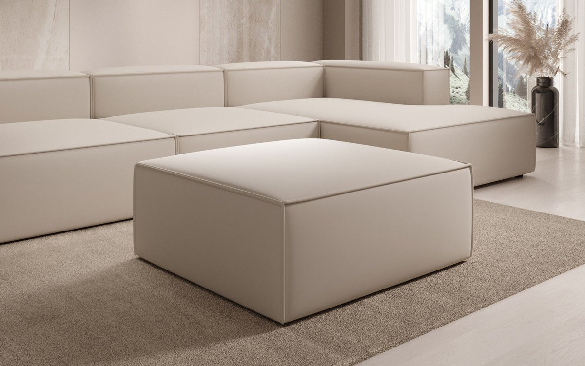 Beistellhocker Lesley en Tissu