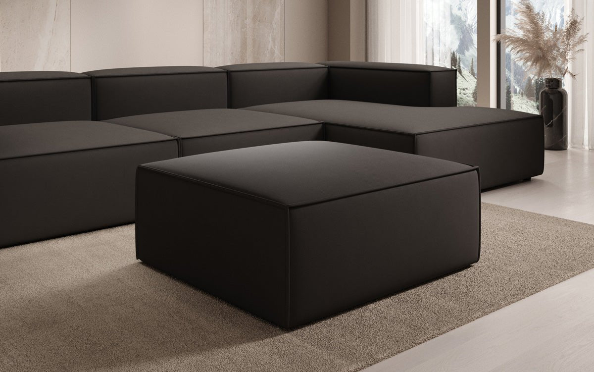 Beistellhocker Lesley en Tissu