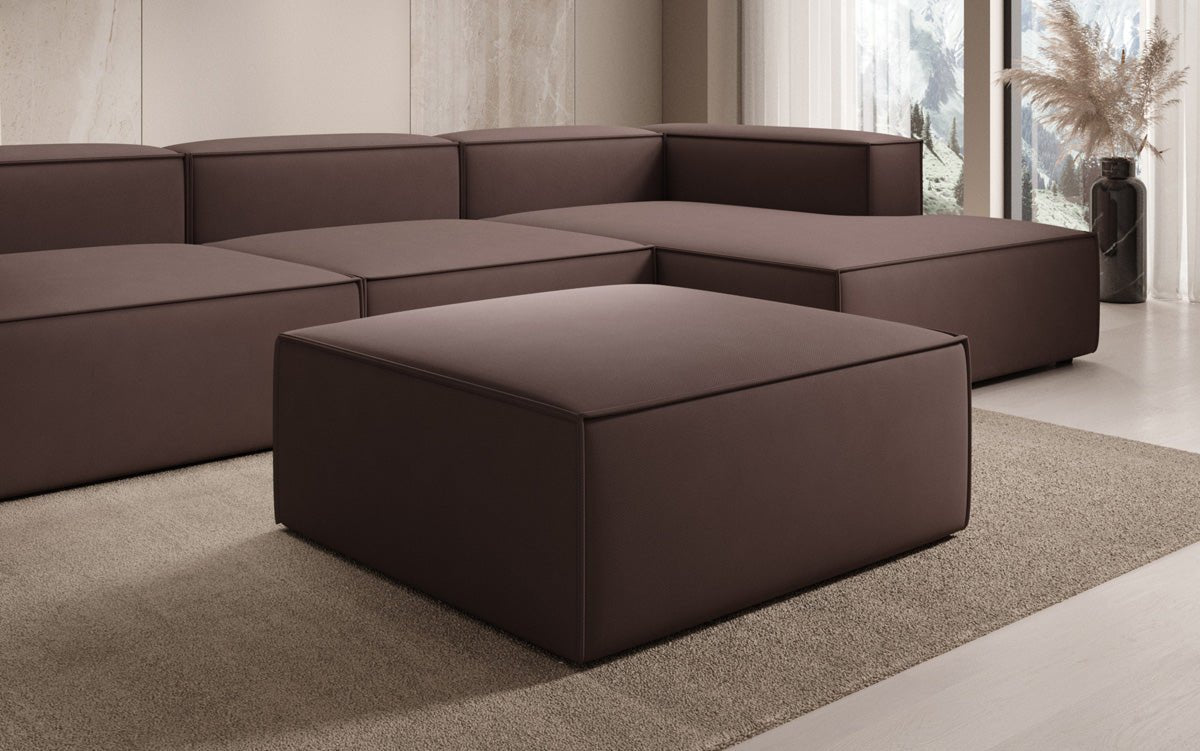 Beistellhocker Lesley en Tissu