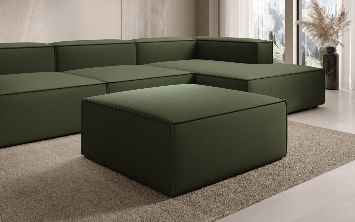 Beistellhocker Lesley en Tissu