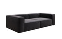 Canapé design Lesley 3 places en tissu texturé