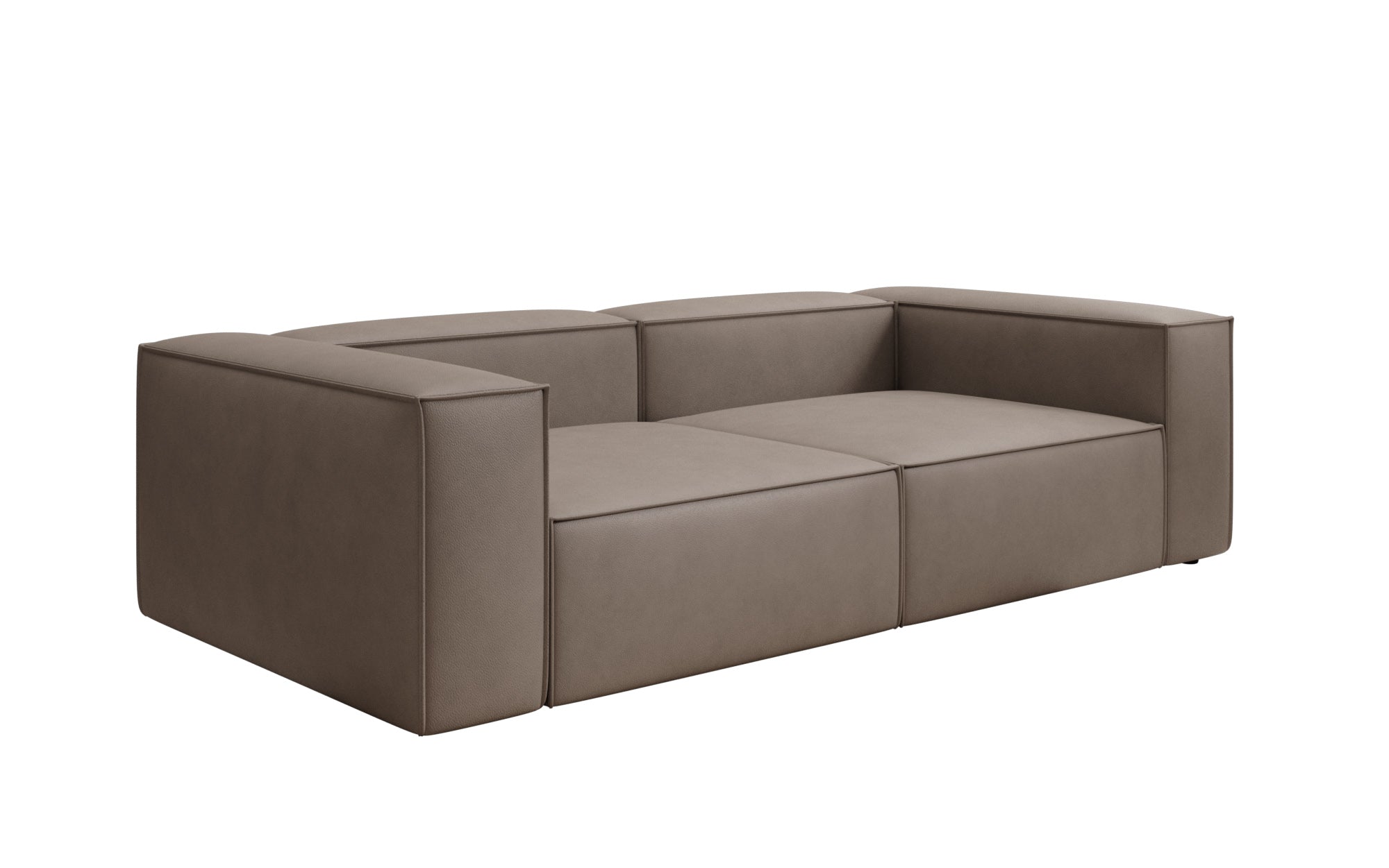 Designbank Lesley 3-zits in Echtleer