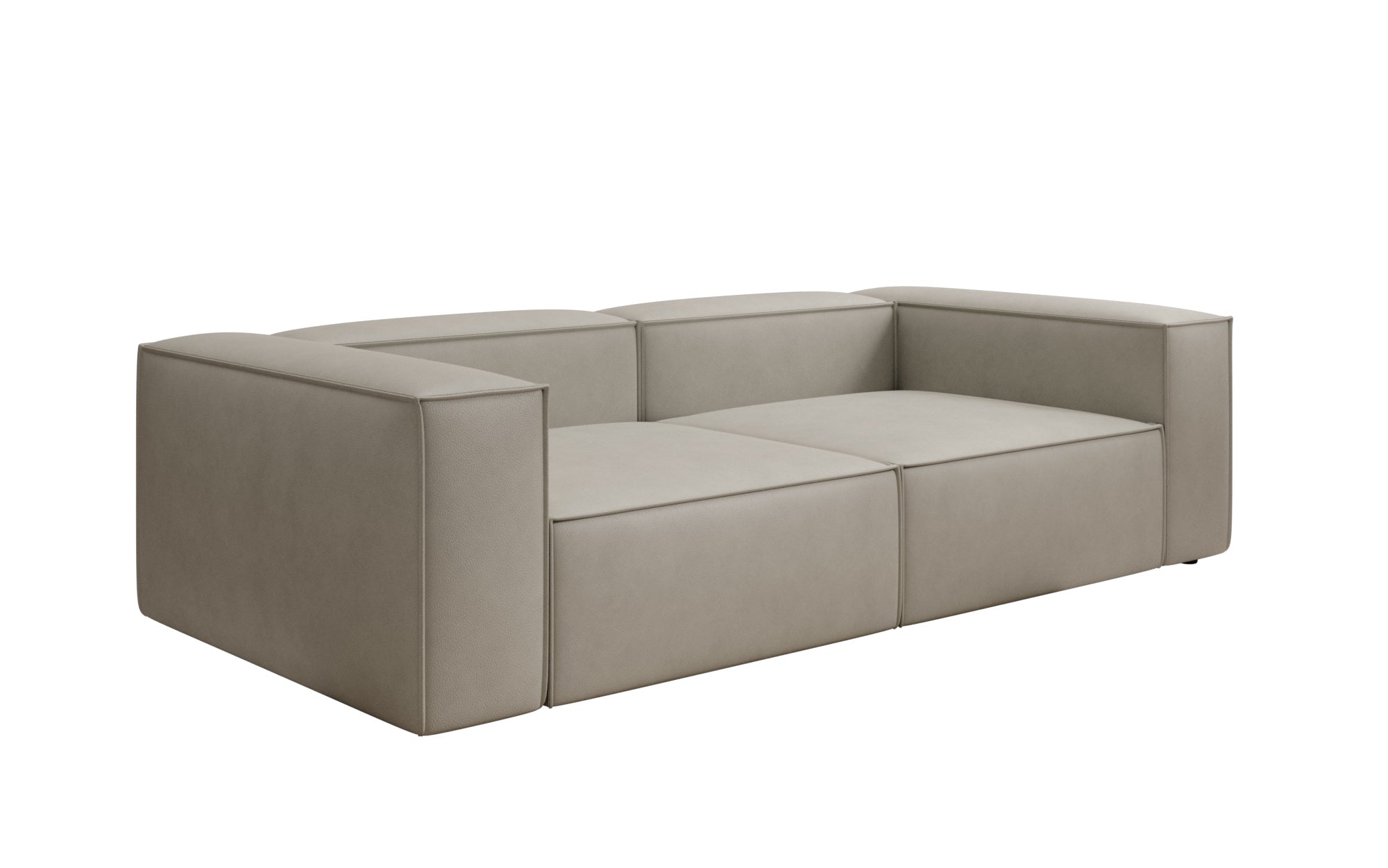 Designbank Lesley 3-zits in Echtleer