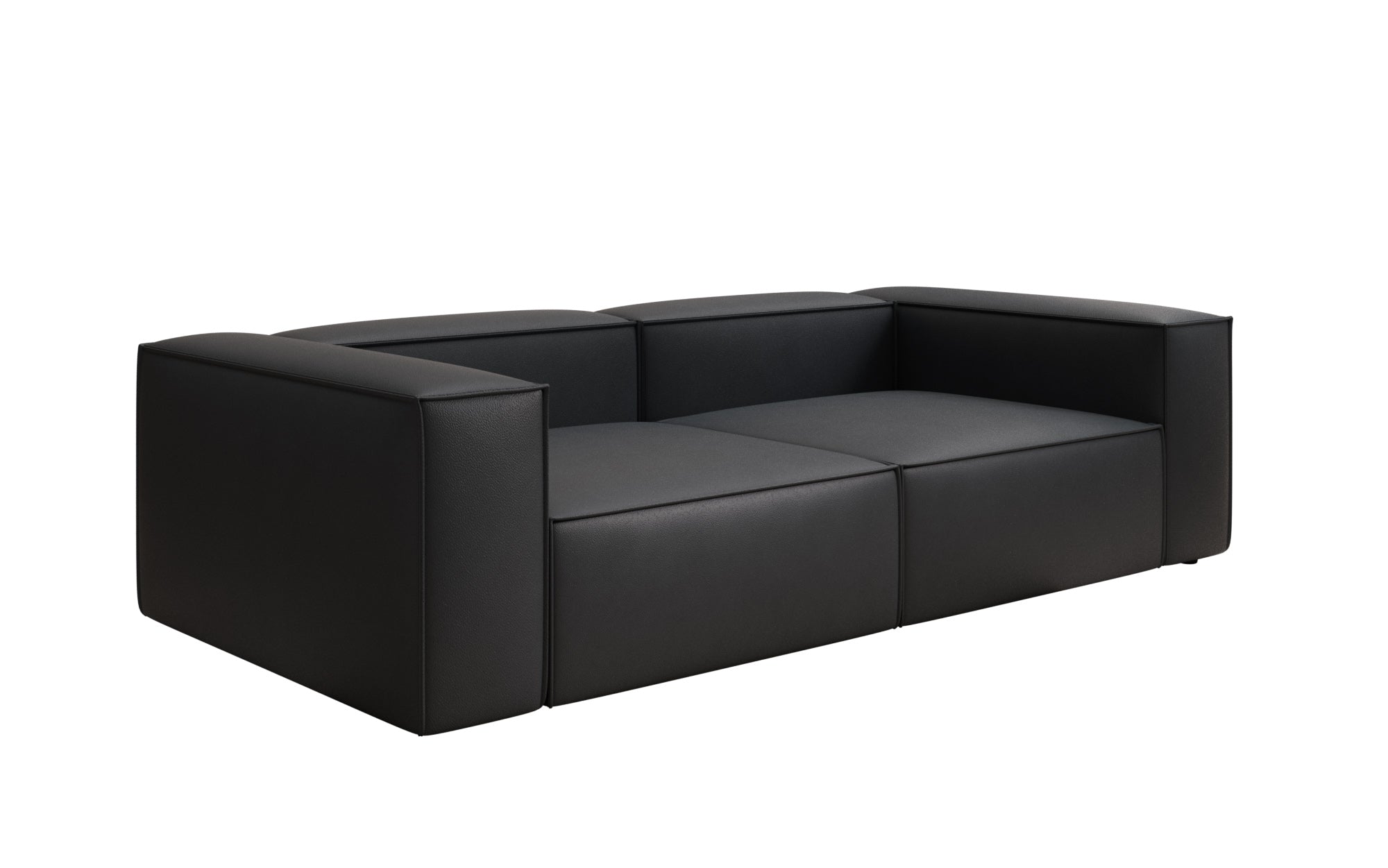 Designbank Lesley 3-zits in Echtleer