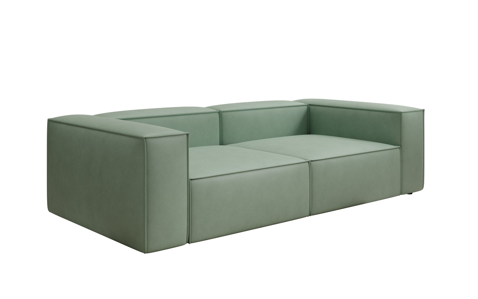 Designbank Lesley 3-zits in Echtleer