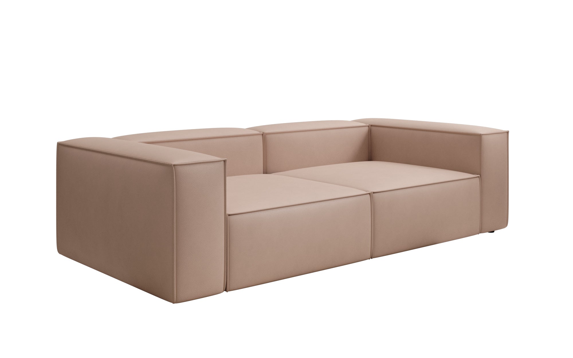 Designbank Lesley 3-zits in Echtleer