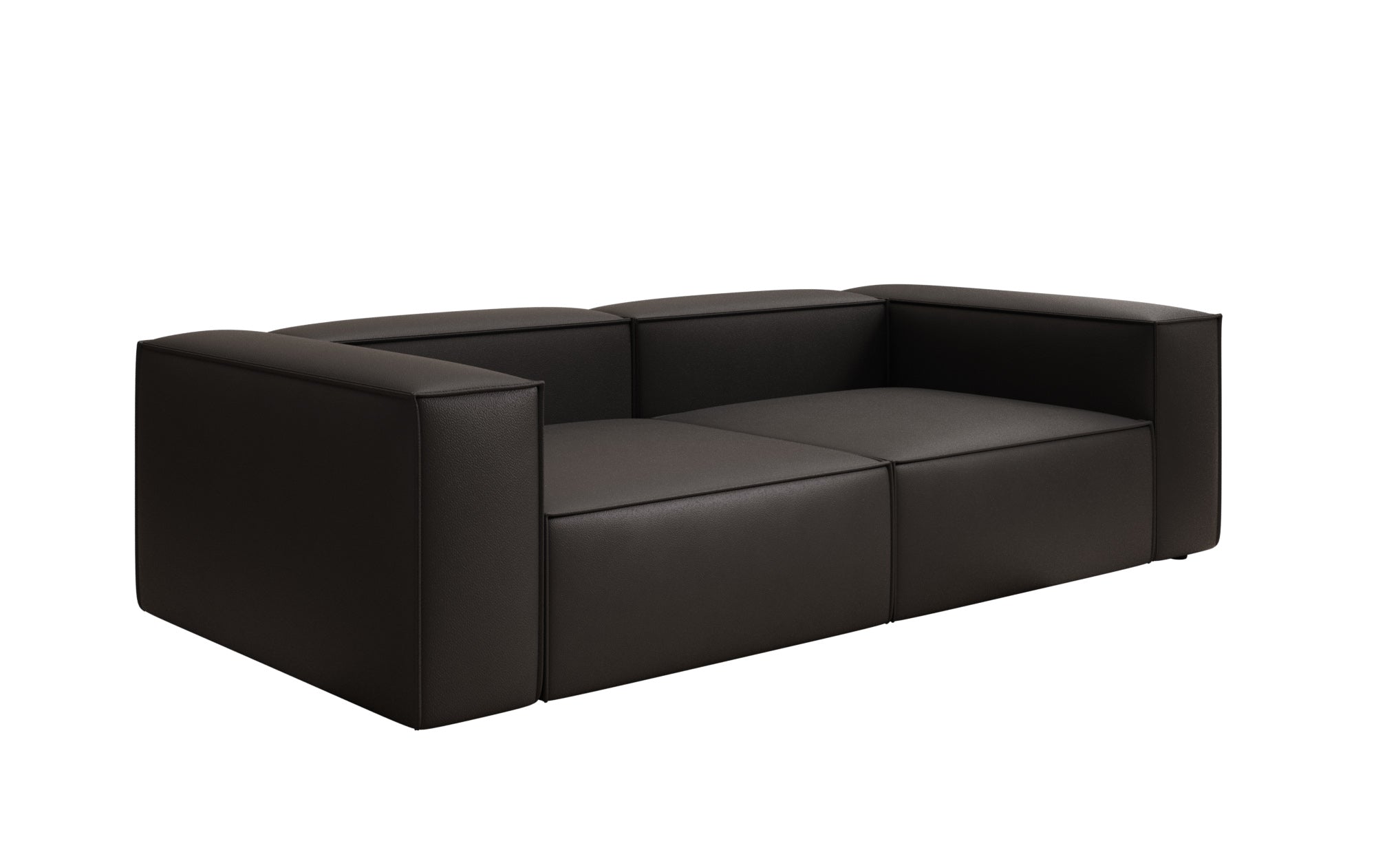 Designbank Lesley 3-zits in Echtleer