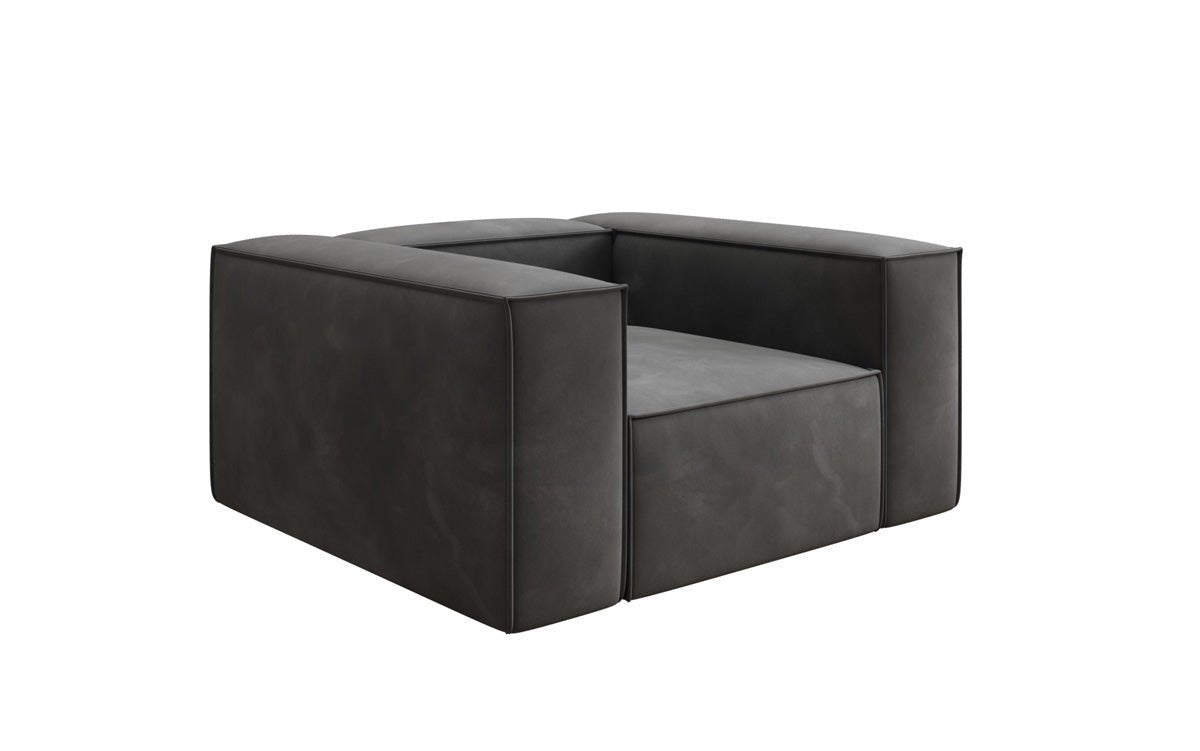 Designer bank-fauteuil Lesley in Fluweel