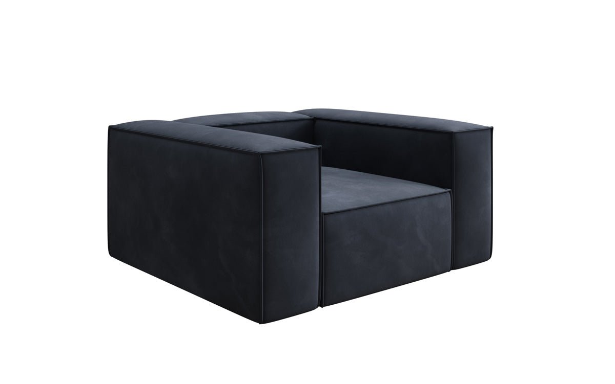Designer bank-fauteuil Lesley in Fluweel