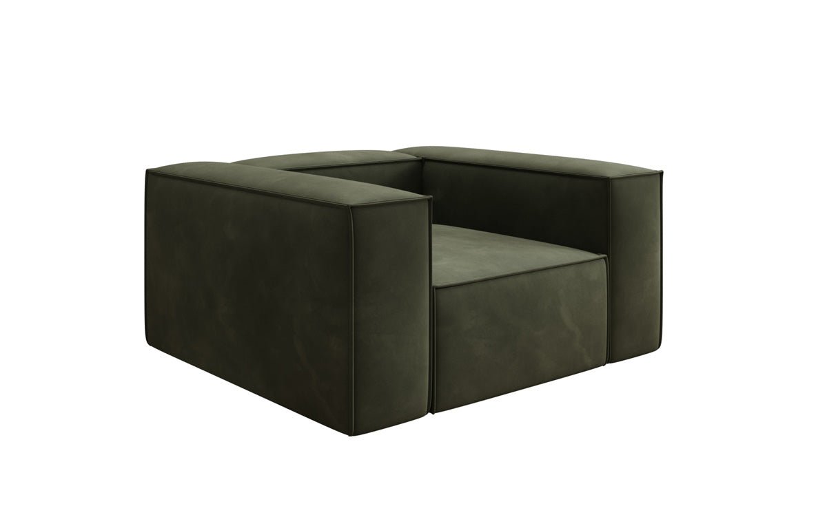 Designer bank-fauteuil Lesley in Fluweel