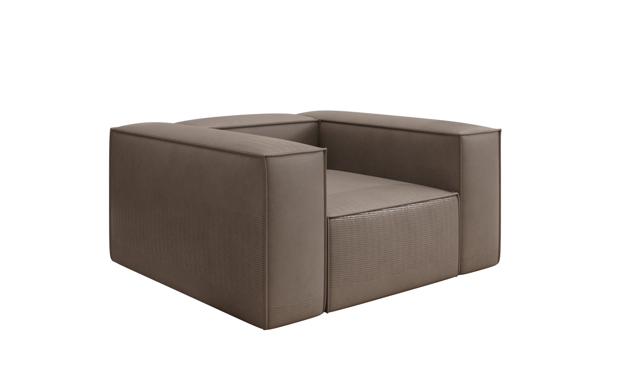 Designer bank-fauteuil Lesley in echt leer