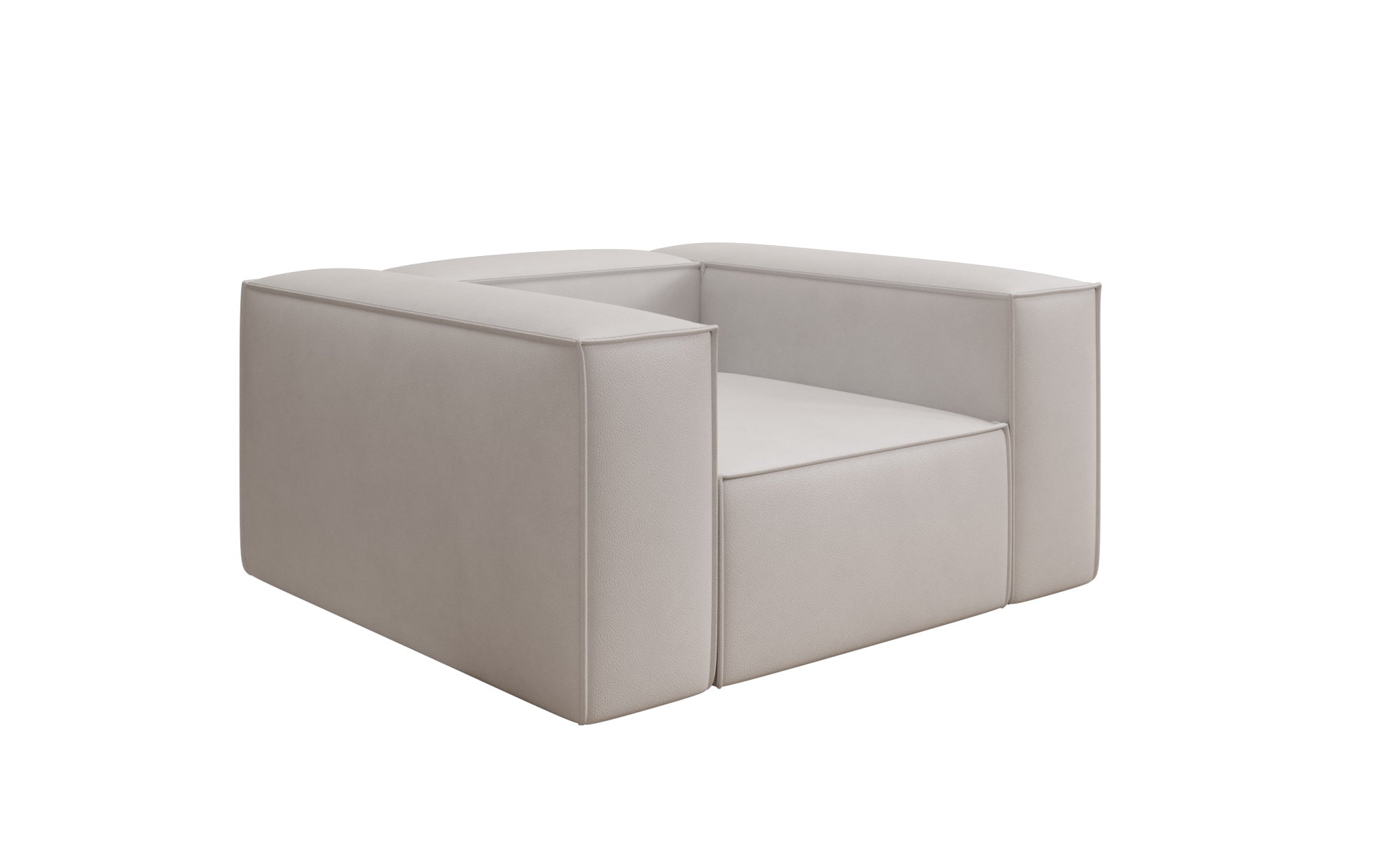 Designer bank-fauteuil Lesley in echt leer