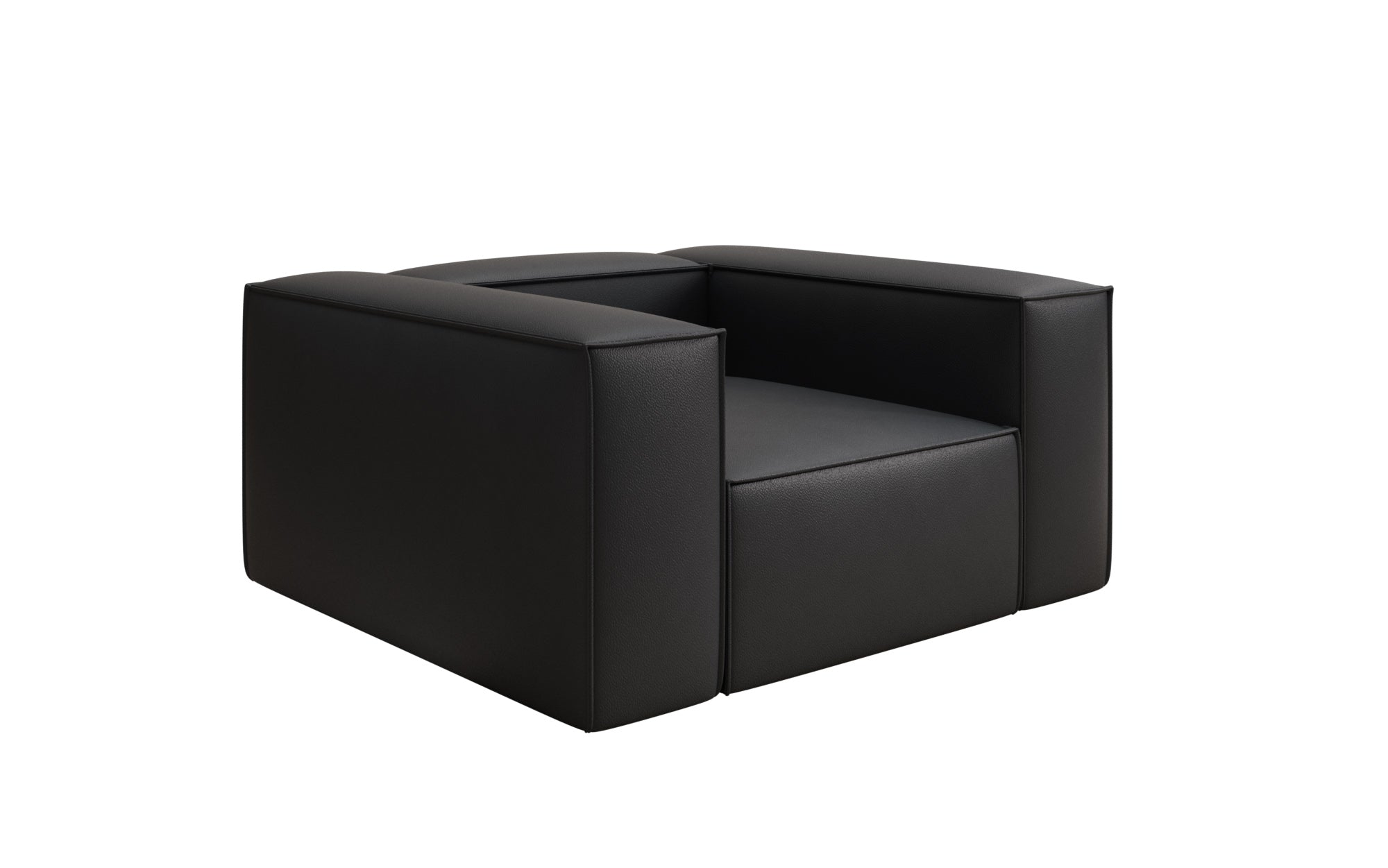 Designer bank-fauteuil Lesley in echt leer