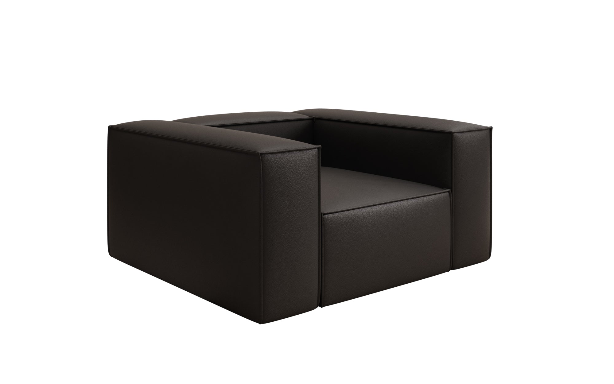 Designer bank-fauteuil Lesley in echt leer