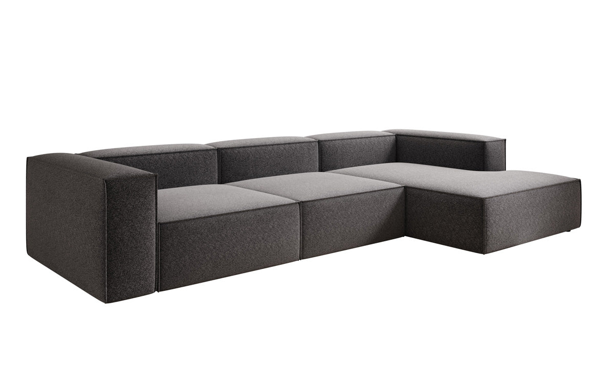 Designsofa Lesley L in structuurstof