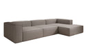 Designer Ecksofa Lesley in Echtleder
