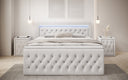 Boxspringbed Menzogna Samt mit LED und Stauraum (2 Schubladen)