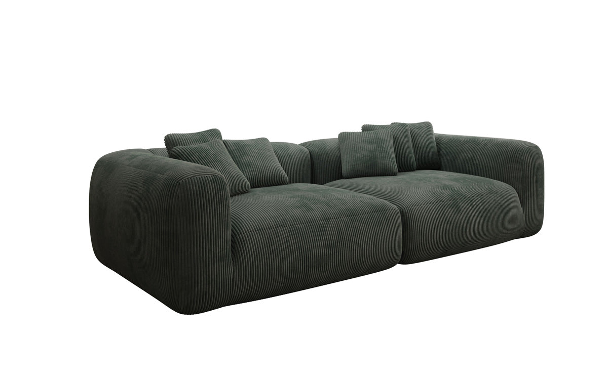 Designer Sofa Tully 3 Sitzer in Cord (Ultra bequem)