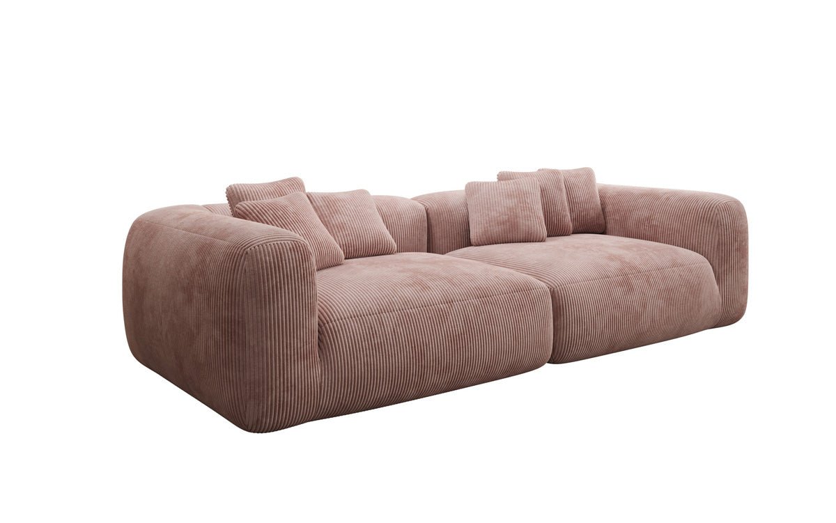 Designer Sofa Tully 3 Sitzer in Cord (Ultra bequem)