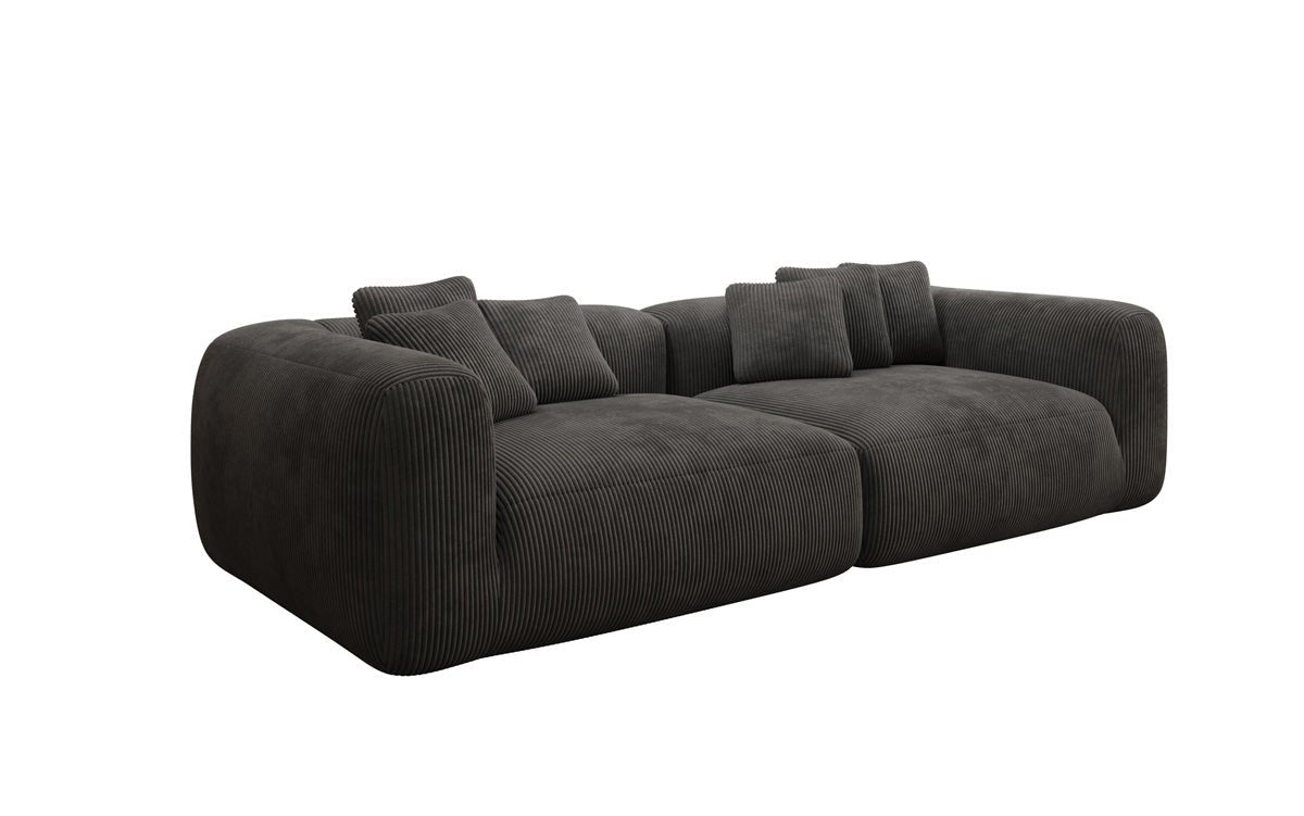 Designer Sofa Tully 3 Sitzer in Cord (Ultra bequem)