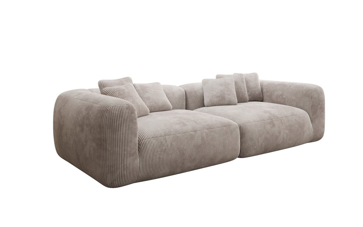 Designer Sofa Tully 3 Sitzer in Cord (Ultra bequem)