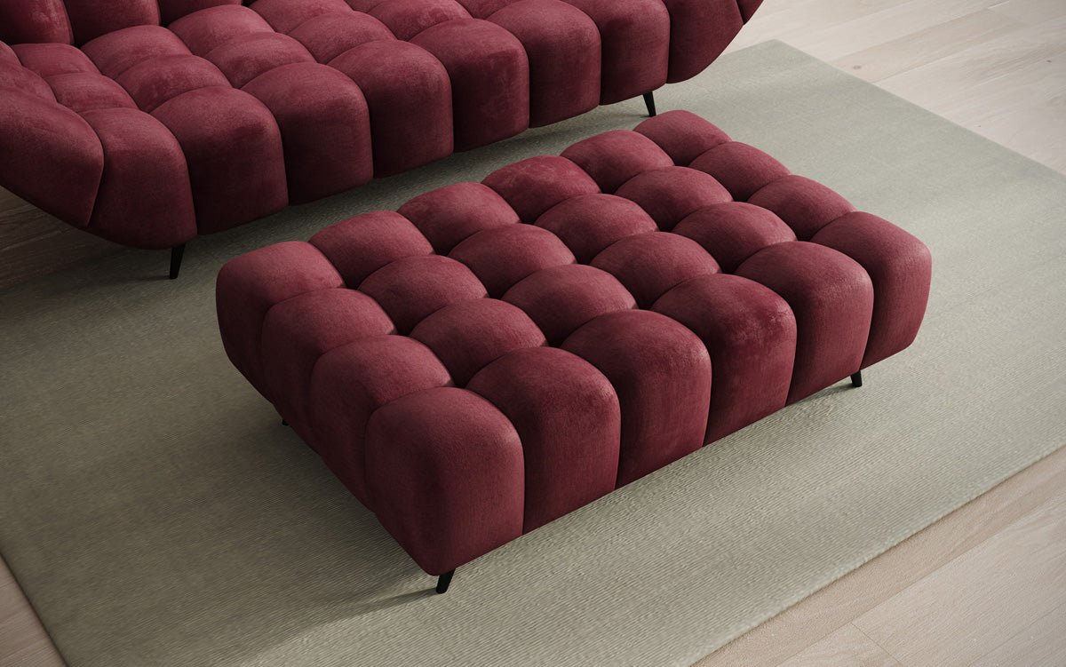 Beistellhocker Amora en Velours