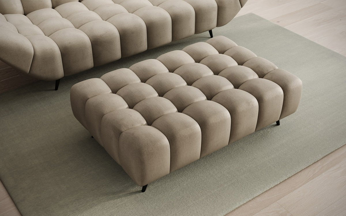 Beistellhocker Amora en Velours
