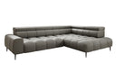 Designer Ecksofa Ceora mit elektrischer Schlaffunktion und verstellbarerer Rückenlehne in Echtleder
