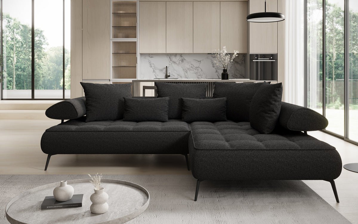 Designersofa Sydney L Bouclé met elektrische slaapfunctie
