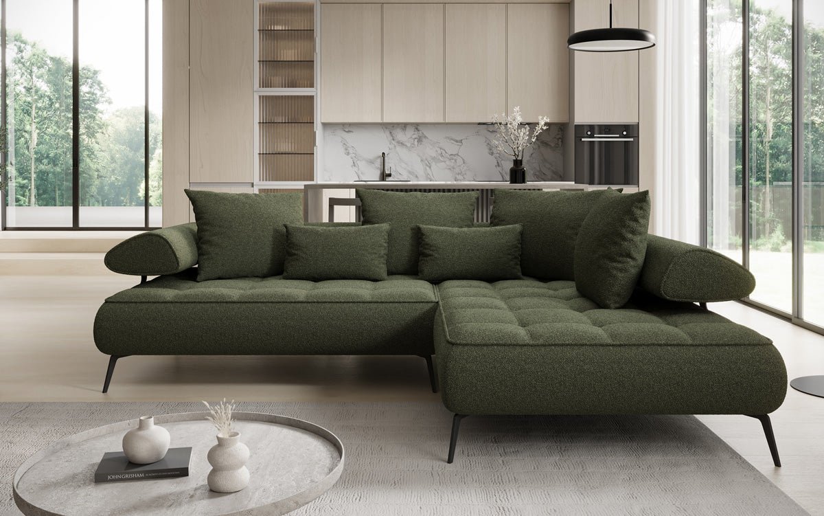 Designersofa Sydney L Bouclé met elektrische slaapfunctie