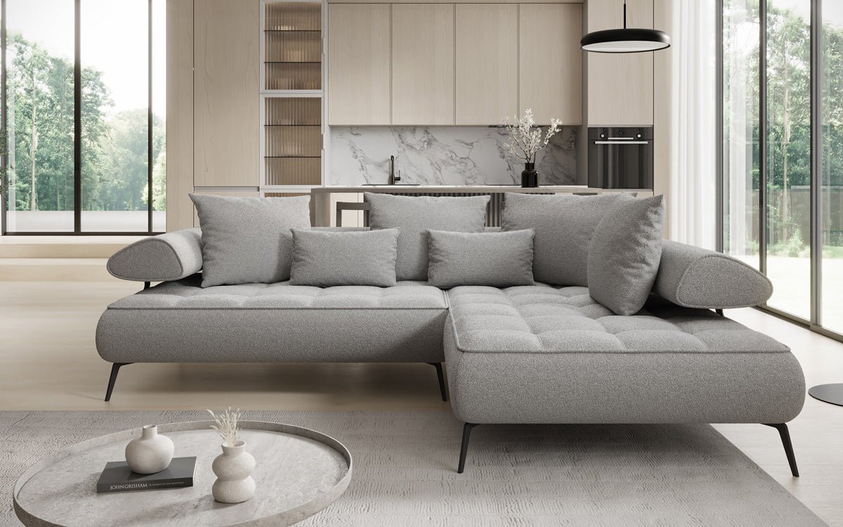 Designersofa Sydney L Bouclé met elektrische slaapfunctie