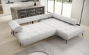 Canapé d’angle design Sydney Bouclé avec fonction de couchage électrique