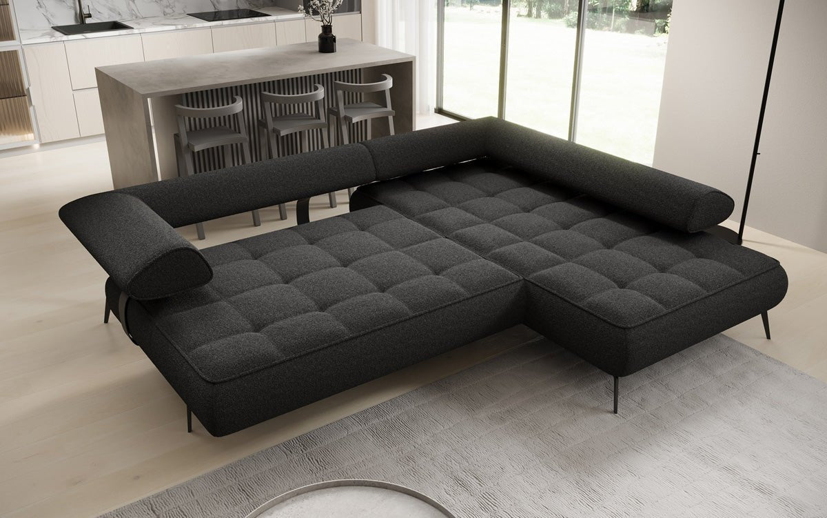 Designersofa Sydney L Bouclé met elektrische slaapfunctie