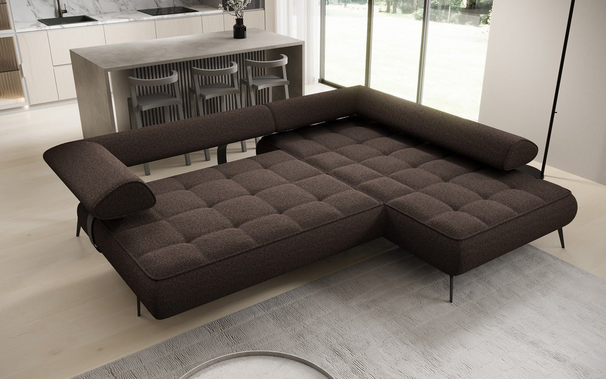 Designersofa Sydney L Bouclé met elektrische slaapfunctie