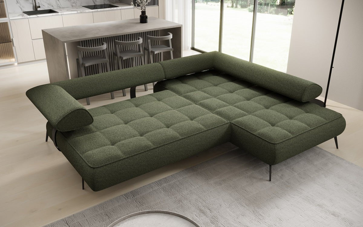 Designersofa Sydney L Bouclé met elektrische slaapfunctie