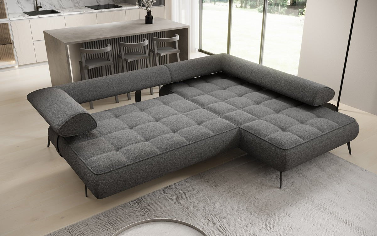 Designersofa Sydney L Bouclé met elektrische slaapfunctie