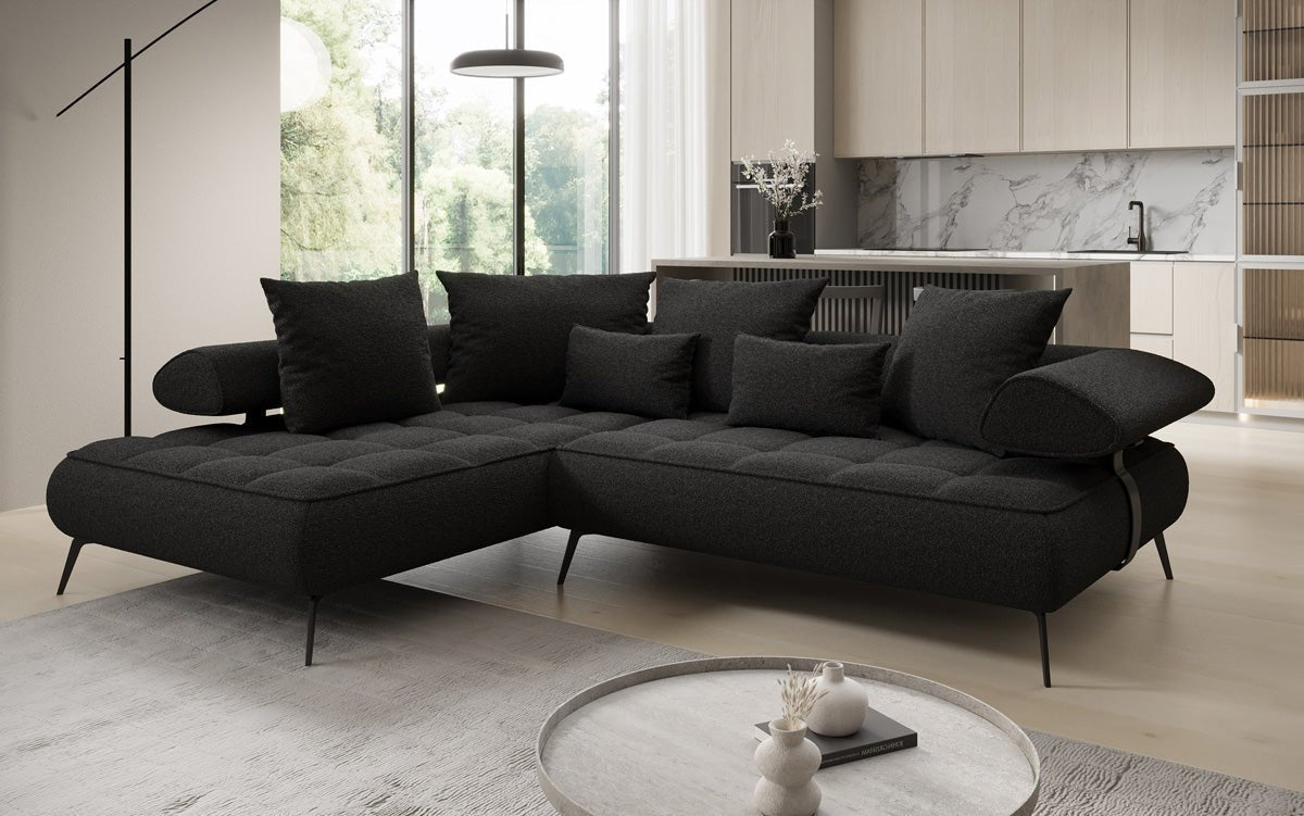 Designersofa Sydney L Bouclé met elektrische slaapfunctie