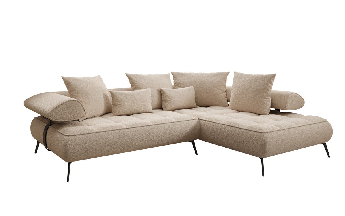 Designersofa Sydney L Bouclé met elektrische slaapfunctie
