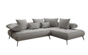 Canapé d’angle design Sydney Bouclé avec fonction de couchage électrique
