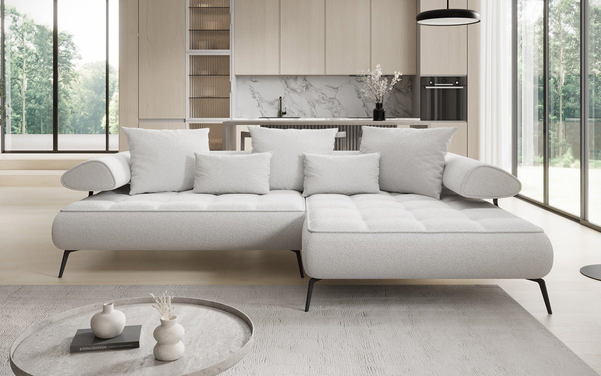 Canapé design Sydney L II Bouclé avec fonction de couchage électrique