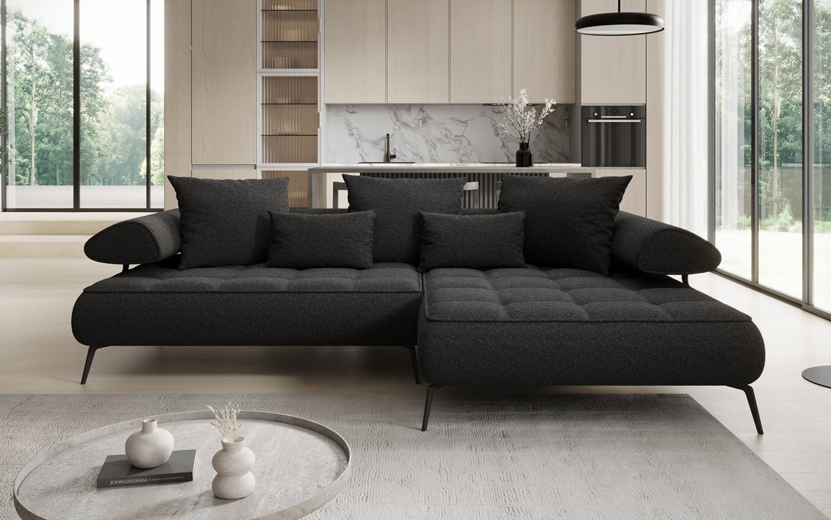 Canapé design Sydney L II Bouclé avec fonction de couchage électrique