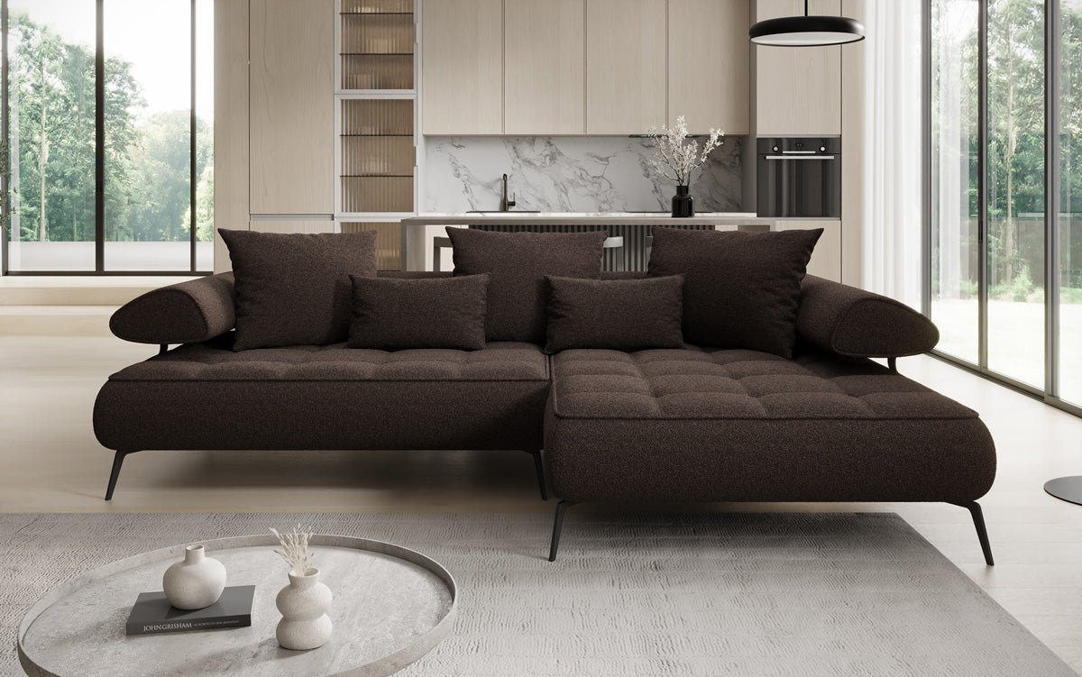Canapé design Sydney L II Bouclé avec fonction de couchage électrique