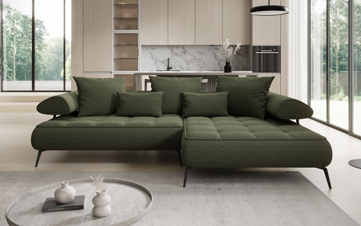 Canapé design Sydney L II Bouclé avec fonction de couchage électrique