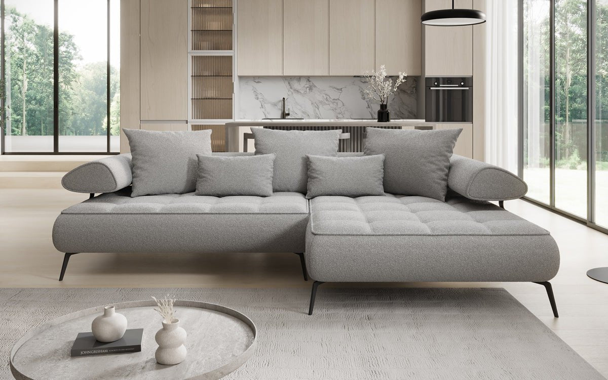 Canapé design Sydney L II Bouclé avec fonction de couchage électrique