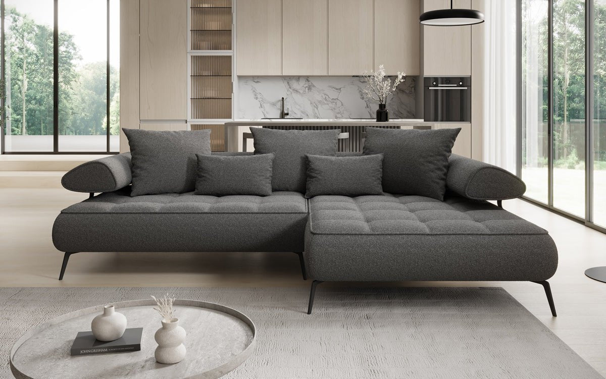 Canapé design Sydney L II Bouclé avec fonction de couchage électrique